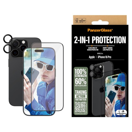 PanzerGlass - iPhone 16 Pro 2-in-1 Protection Bundle