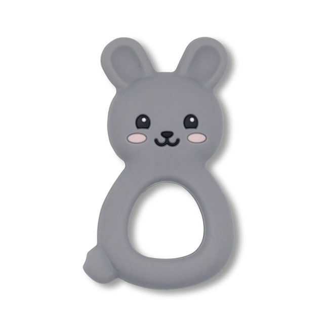 Jellystone Designs - Kanin Teether - soft grey