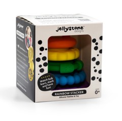 Jellystone Designs - Regnbue Stacker og Teether - Regnbue