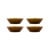 Nicolas Vahé - Bowl, NVHala - Mocha - Set of 4 - h: 5 cm, dia: 17 cm thumbnail-1