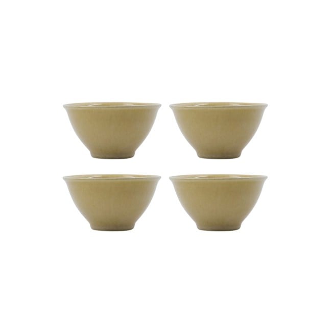 Nicolas Vahé - Bowl, NVHala - Yellow - Set of 4 - h: 6.5 cm, dia: 12 cm