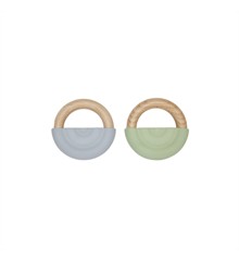 OYOY Mini - Rainbow Teether - Dusty Blue / Green (M107541)