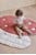 OYOY Mini - Mushroom Quilted Blanket - Offwhite / Red (M107676) thumbnail-4