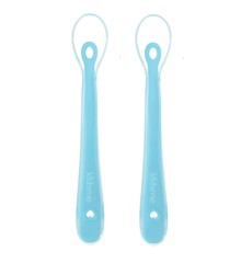 Kidsme - Silicone spoon -  Aquamarine 2-pack (KIDS140308AQ)