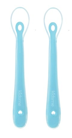 Kidsme - Silicone spoon -  Aquamarine 2-pack (KIDS140308AQ)