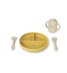 SARO Baby - Food and Fun Silicone Feeding Set - Mustard (SAO17602)