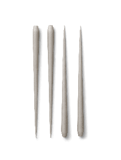 STOFF Nagel - Large taper candles by Ester & Erik, 4 pcs - Sand