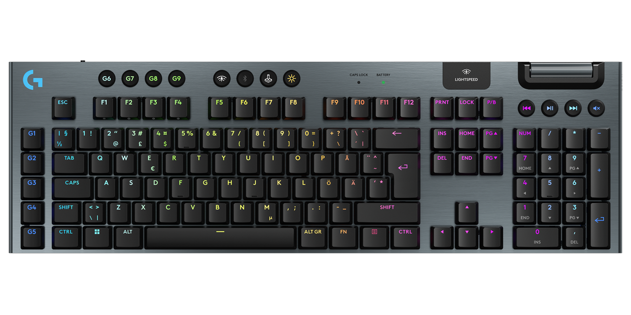 Logitech - G915 X LIGHTSPEED Low-Profile Wireless Gaming Keyboard