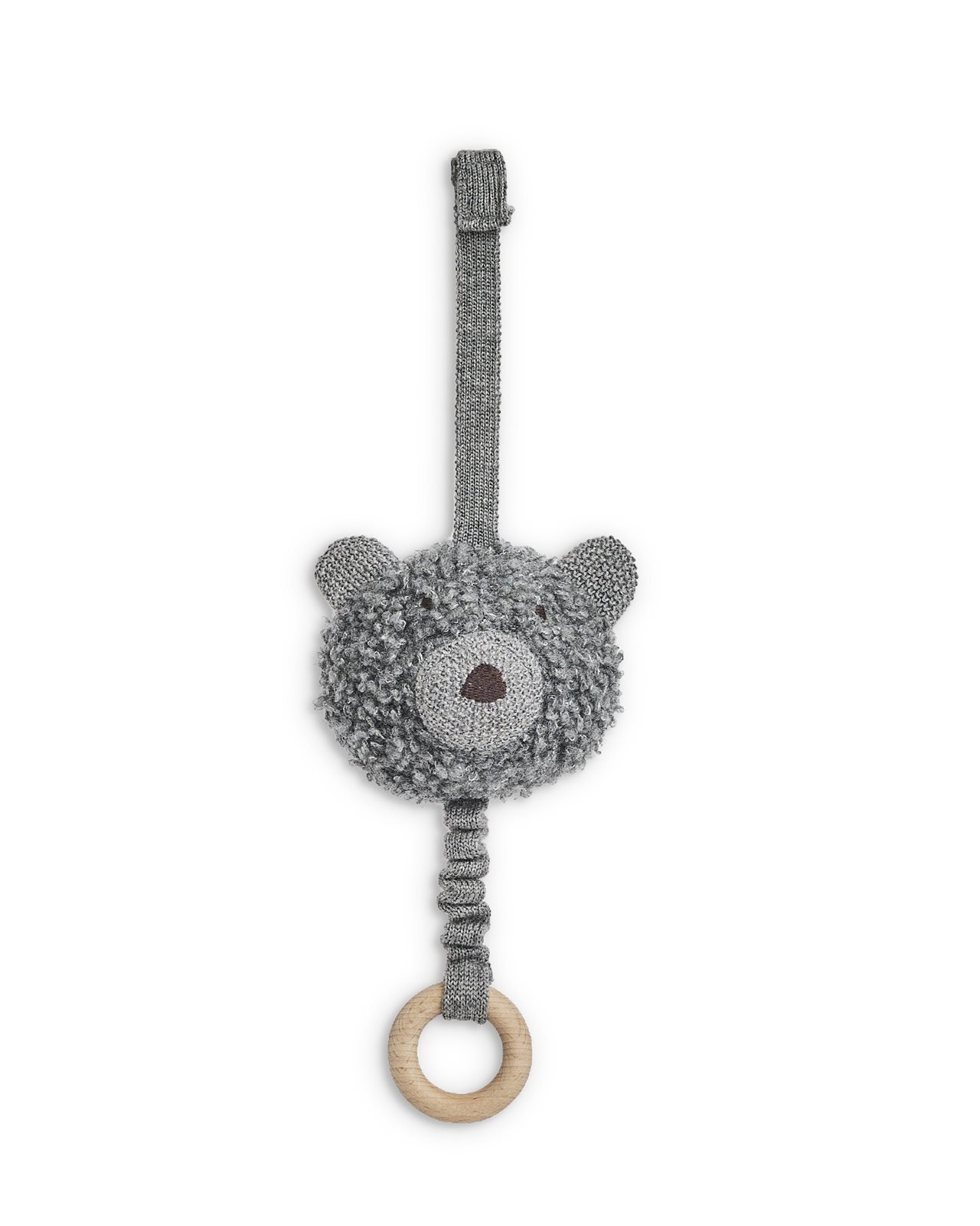 Smallstuff - Music mobile, wool bouclé, grey melange - (40011-43)