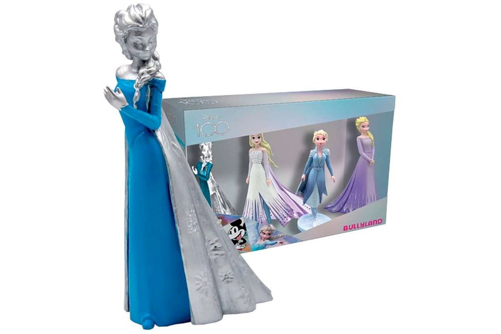 Bullyland - WD 100 års Platinium Frozen gaveæske - 4 figurer