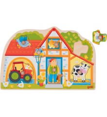 Goki - Lift-out puzzle, my farmhouse (57349)