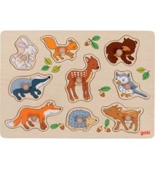 Goki - Forest animals, lift-out puzzle (57387)