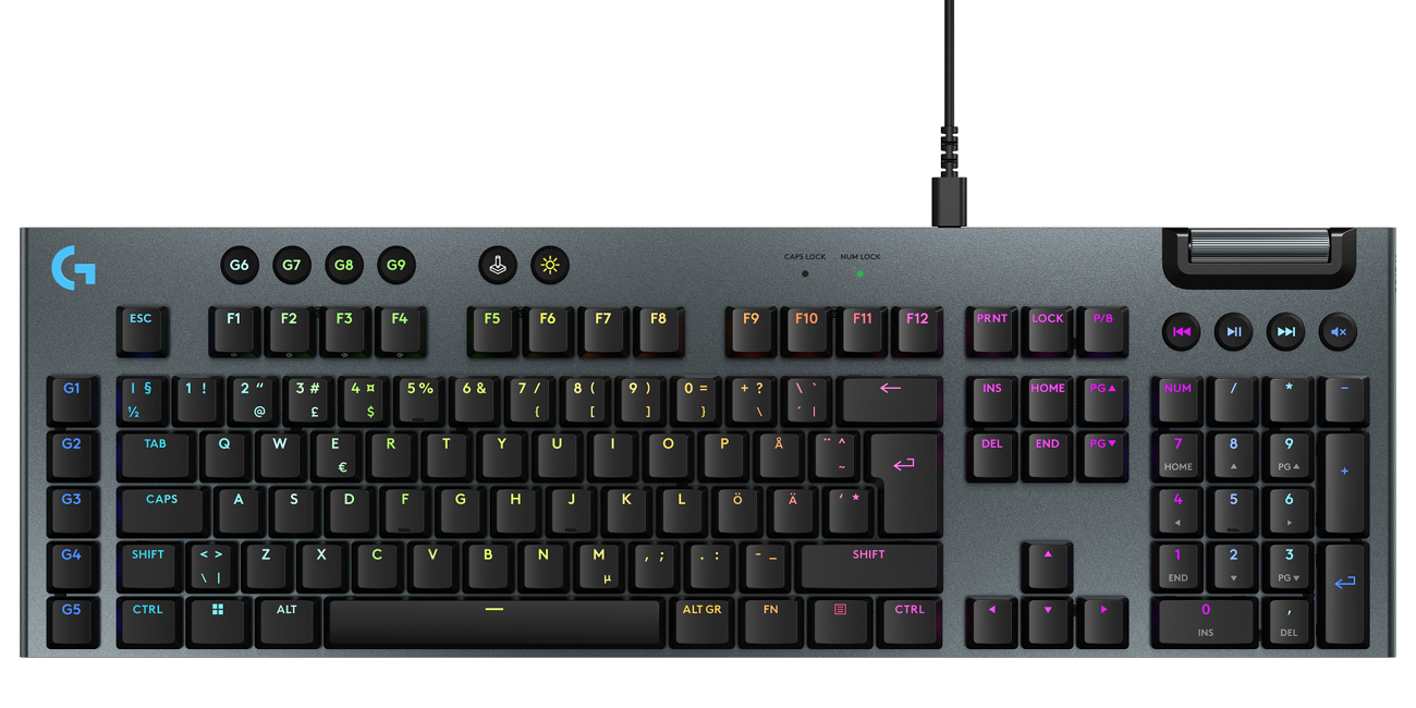 Logitech - G915 X Low-Profle Wired Gaming Keyboard