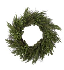 Bloomingville - Lenra Wreath - Green - Artificial