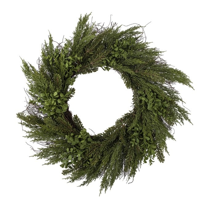 Bloomingville - Lenra Wreath - Green - Artificial