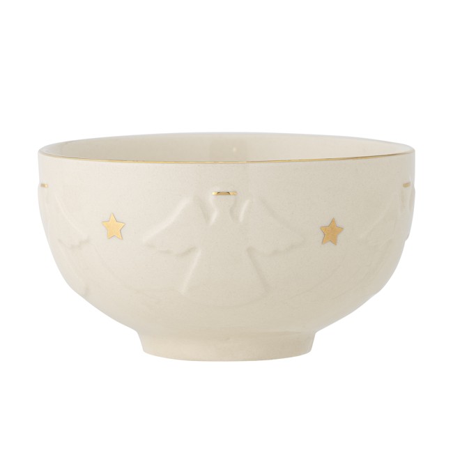 Bloomingville - Starry Bowl - White - Stoneware