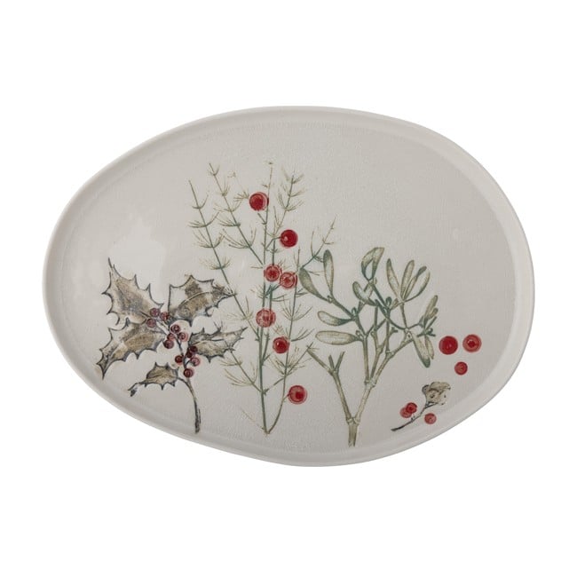 Bloomingville - Hollie Serving Plate - Green - Stoneware