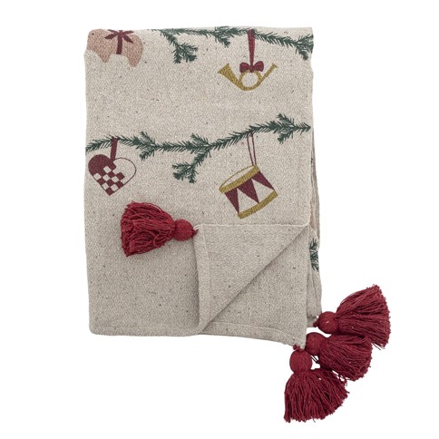 Bloomingville - Yule Decke - Natur - Recycelte Baumwolle