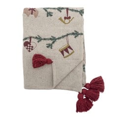 Bloomingville - Yule Decke - Natur - Recycelte Baumwolle