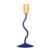 Bloomingville - Ada Candle Holder - Blue - Glass thumbnail-1