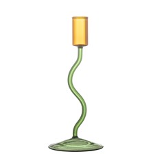 Bloomingville - Ada Candle Holder - Green - Glass