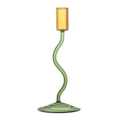 Bloomingville - Ada Candle Holder - Green - Glass