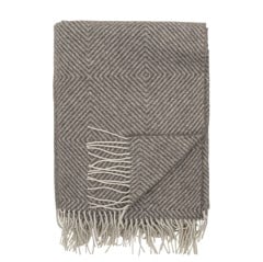 Bloomingville - Hoshi Decke - Braun - Merino Wolle