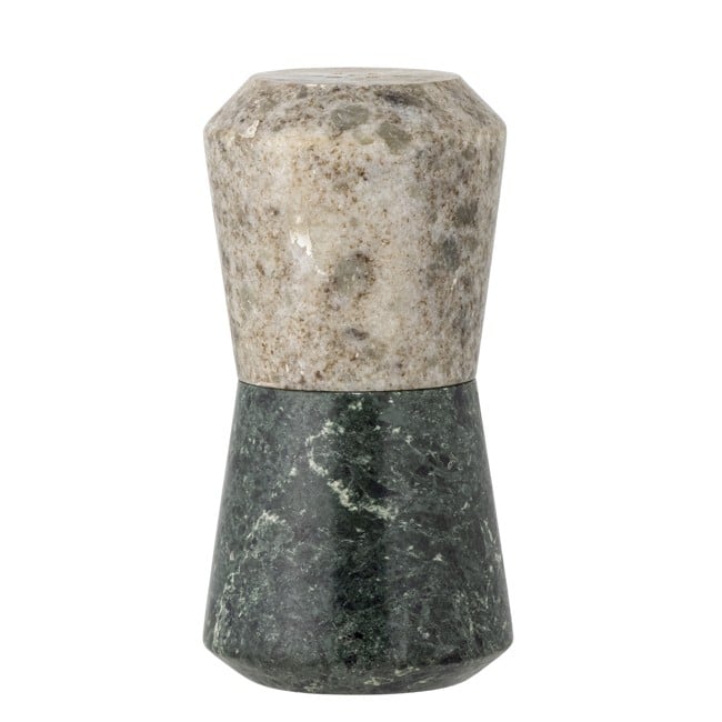 Bloomingville - Duo Salt & Pepper Shaker Set - Green - Marble