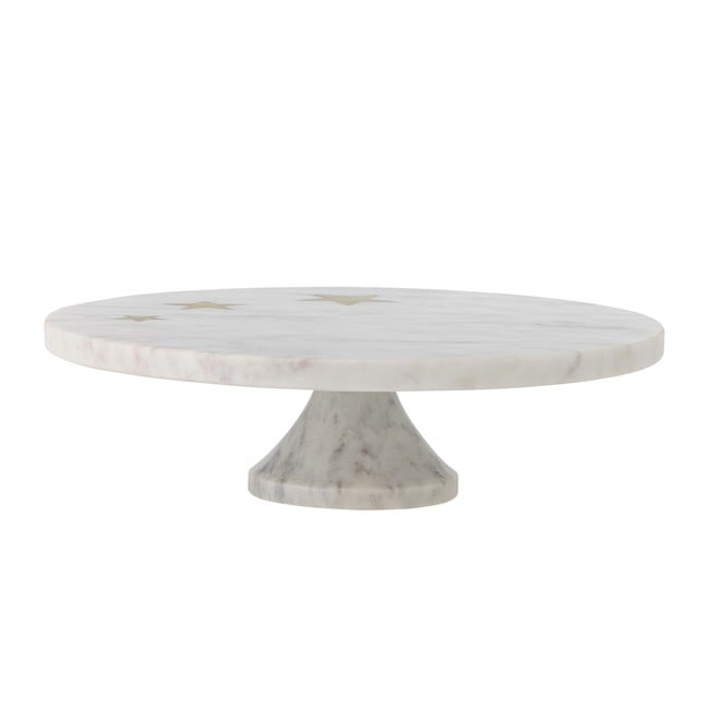 Bloomingville - Fenya Star Cake Tray - White - Marble