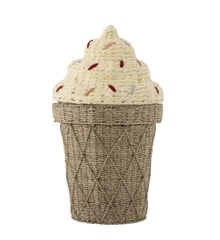 Bloomingville MINI - Cillie Basket w/Lid - Nature - Water Hyacinth