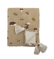 Bloomingville MINI - Fall Throw - Brown - Recycled Cotton