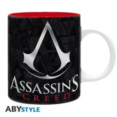 ASSASSIN'S CREED - Krus - 320 ml - Våbenskjold sort og rød - subli x2