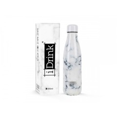 I-Drink - Termoflaske 500 ml - MARBLE HVID