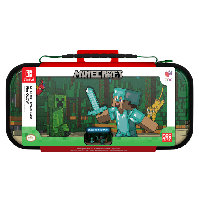 PDP Travel Case Plus GLOW - Minecraft Forest Battle