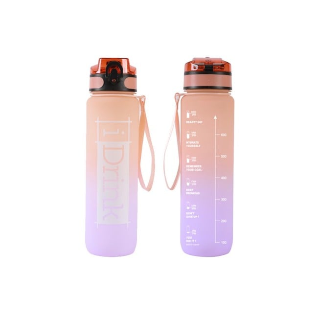 I-Drink - Tritan Bottle - 1000 ml. orange and lilac