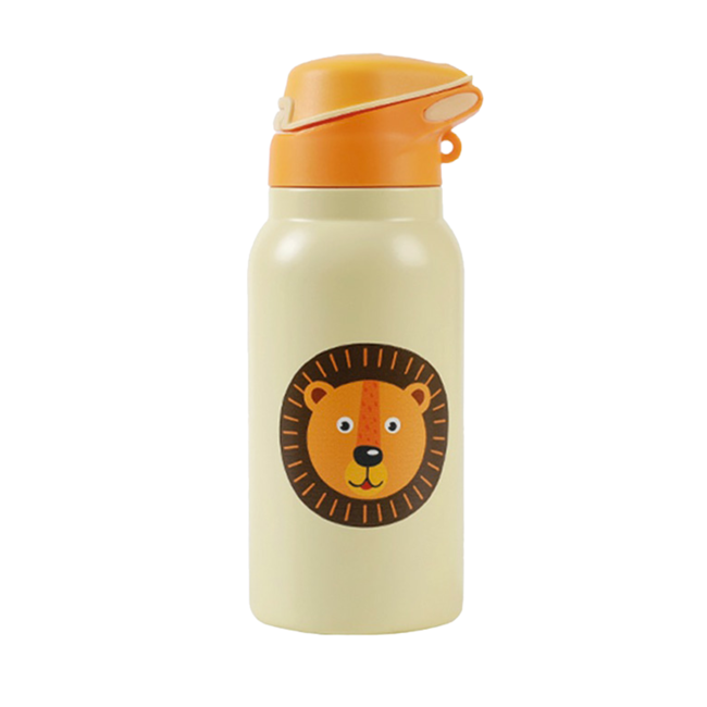 I-Drink - Termoflaske - 350 ml - ANIMALS Kids med foldbar hætte