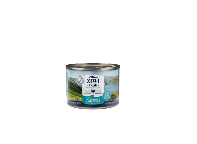 Ziwipeak - Mackerel & lamb wet food for cats 185 gr. - (zp063)