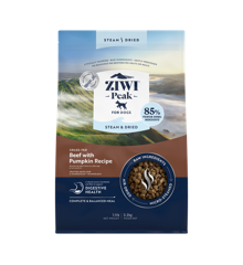 Ziwipeak - Steam & dried beef pouch, dog 3,2 kg.