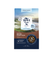 Ziwipeak - Steam & dried beef pouch, dog 800 gr.