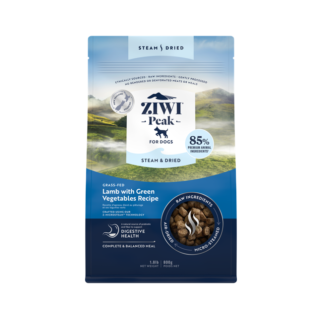 Ziwipeak - Steam & dried lamb, dog 800 gr. - (zp088)