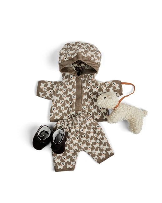 Smallstuff - Doll clothing, sweat suit with AO dogs, shoes and dog - (40010-45)