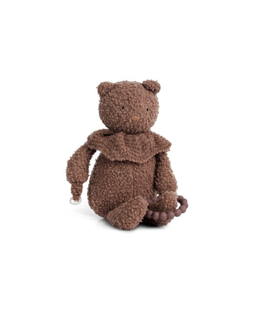 Smallstuff - Activity bear, bouclè merino wool, rose brown - (40006-03)