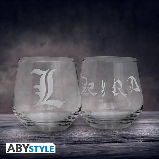 DEATH NOTE - 2 Glass Set Kira & L EUROPE x2