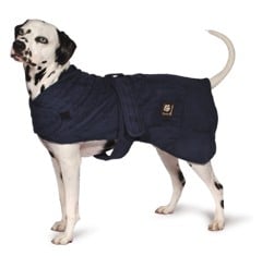 Danish design - Dog bath robe navy 30cm