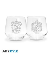 HARRY POTTER - 2 Glass Set Ravenclaw & Hufflepuff EUROPE x2