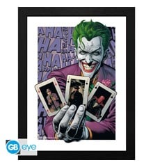 DC COMICS - Framed print "The Joker Haha Cards" (30x40) x2