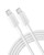 Anker - 322 USB-C till USB-C kabel Nylon, 1,8M, Vit thumbnail-1