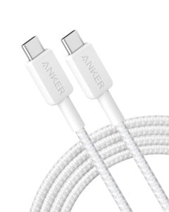 Anker - 322 USB-C to USB-C Cable Nylon 1.8M - White