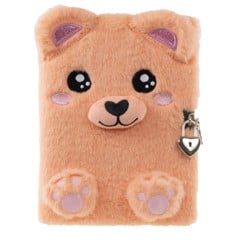 Tinka - Plush Diary with Lock - Apricot (8-802164)