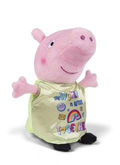 Peppa Pig - Plush 20 cm - Peppa in Green shirt